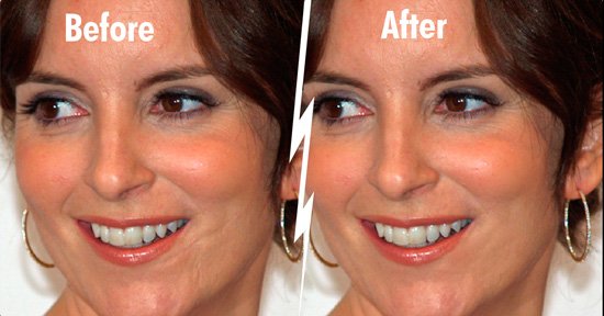 Tina fey photoshop healing and patch tutorial