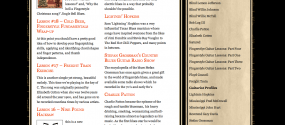 Fingerstyle Blues website design
