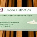 Eirena Esthetics business card Eirena Esthetics business card