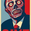 give2 Give to united way, zombie Obama