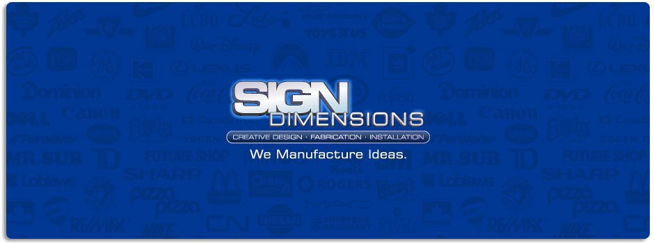 SIgn Dimensions